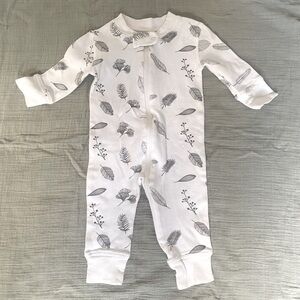 Organic cotton zip romper